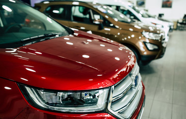 View of row new car at dealership indoors © My Ocean studio