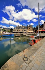 Naklejka premium Au port teint