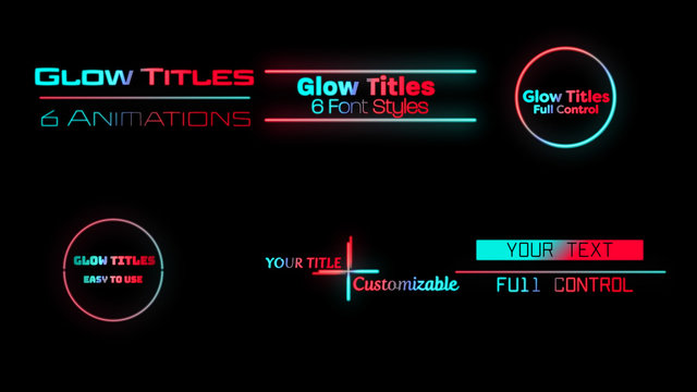 Simple Glow Titles