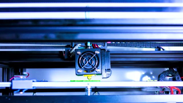 3D diy printer printing .3d Printing Time Lapse