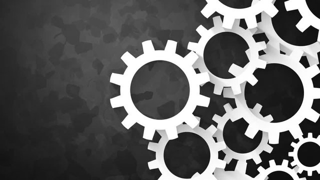 abstract cogwheel animation