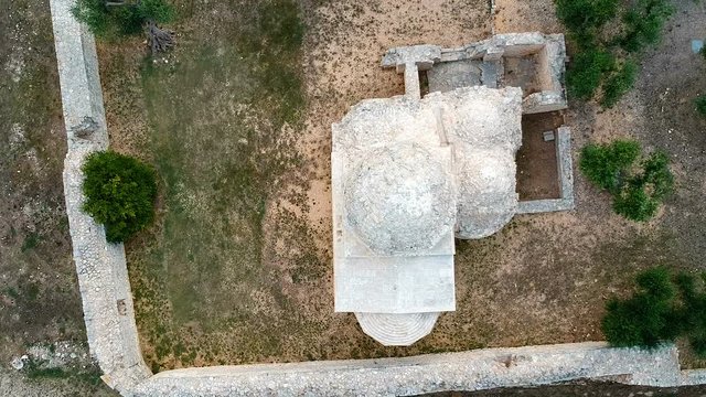 Remains of an ancient Byzantine church of Casale Balsignano near Bari. Apulia - Italy