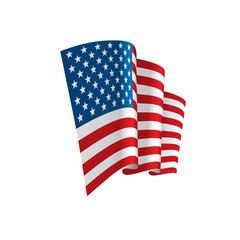 USA Flag isolated