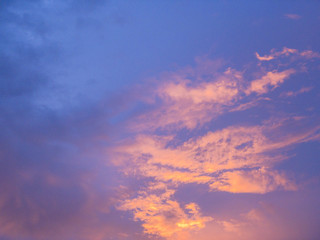 After raining twilight.