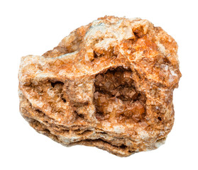 Wulfenite crystals at rock isolated