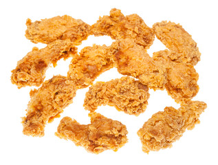many crispy batter deep-fried chicken wings
