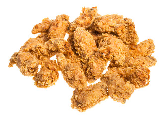 pile of crispy batter deep-fried chicken wings
