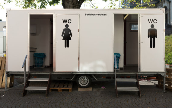 Toilettenwagen f&uuml;r Freiluftveranstaltungen