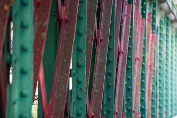 Obraz premium Pont métallique détails