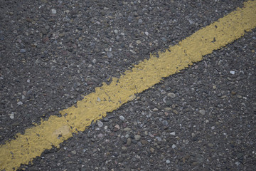 Painted street line diagonal