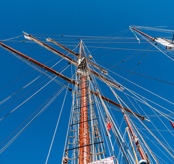 Rigging of a tall ship