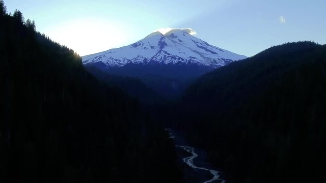 Mount Baker Washington &ndash; Hi resolution photo of Mt Baker Washington in summer, Baker Highway, Maple Falls, Glacier Washington gorgeous mountains with snow
