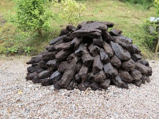 peat bog pile