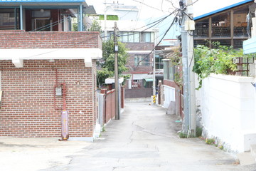Soyanggang (Soyang river) bridge near the skywalk in Chuncheon city of South Korea