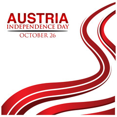 Vector illustration. background Austria Independence Day of October 26. designs for posters, backgrounds, cards, banners, stickers, etc