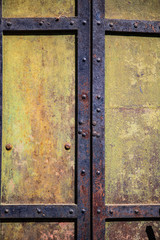 Old doors in California gold rush town