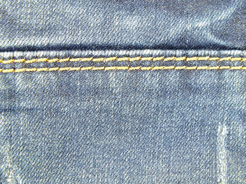 blue jeans texture with seams background