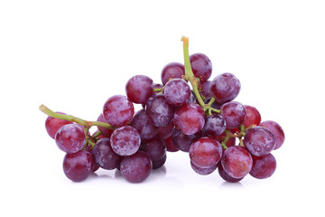 seedless grapes isolated on white background
