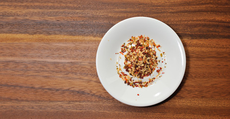 Dried vegetables, spices for preparing dishes
.