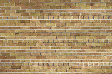 Vintage weathered brick wall background with textured bricks in shades of beige, rose pink, and...