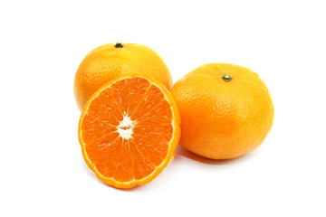 Thai orange sweet fruit and fresh on white background