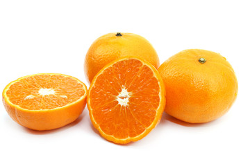 Thai orange sweet fruit and fresh on white background