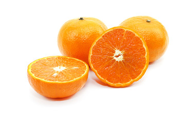 Thai orange sweet fruit and fresh on white background