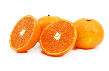 Thai orange sweet fruit and fresh on white background