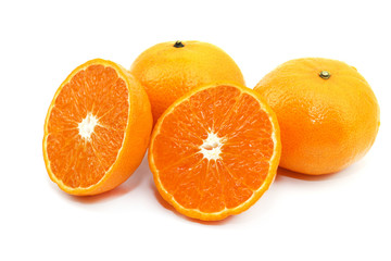 Thai orange sweet fruit and fresh on white background