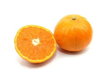 Thai orange sweet fruit and fresh on white background