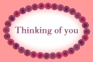 Thinking of you  card illustration