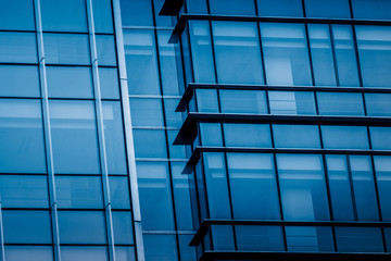 office building window close up.