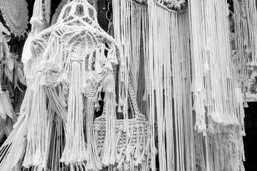 Original handmade handcraft chandeliers on display