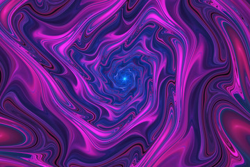 Abstract colorful wavy texture. Fantasy fractal background. Digital art. 3D rendering.