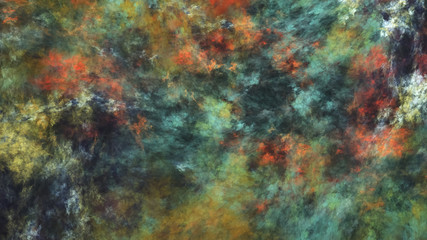 Abstract colorful painted texture. Fractal background. Fantasy digital art. 3D rendering.