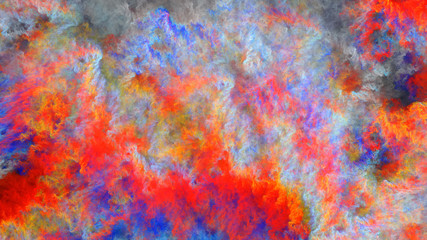Abstract colorful painted texture. Fractal background. Fantasy digital art. 3D rendering. © Klavdiya Krinichnaya