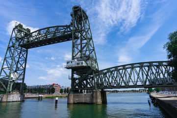 bridge (de'hef) over the river in Rotterdam, Netherlands