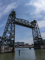 bridge (de'hef) over the river in Rotterdam, Netherlands