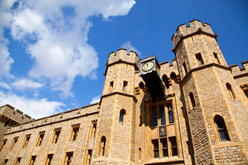 Interior street of Tower of London, UK