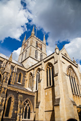 The Southwark Cathedral church, South Bank, London, UK