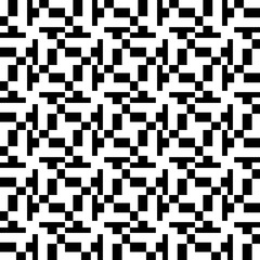 Fototapeta premium Geometric seamless pattern. Black and white illustration. Modern minimal design.