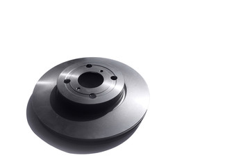New Brake disc isolated on white