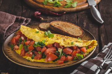 Vegetarian omelette