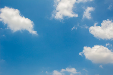 Sky and the white clouds are around.