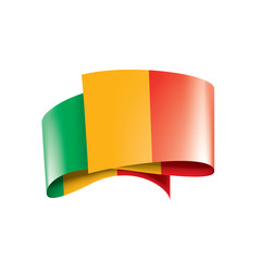 Mali flag, vector illustration on a white background.