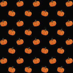  Pumpkin Watercolor Pattern