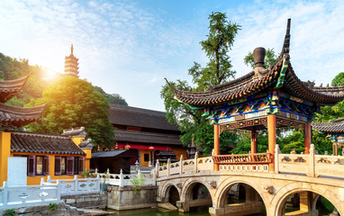 Fototapeta na wymiar The Chinese ancient architecture