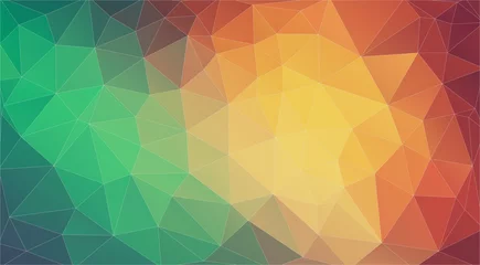 Poster Triangle mosaic abstrat background. Geometric pattern gradients. © igor_shmel