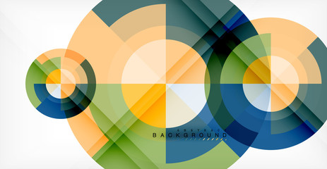 Obraz premium Wektorowy okręgu abstrakta tło