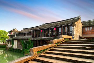 Fototapeta premium Suzhou ancient town night view